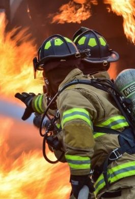 firefighters Firemen fighting fire