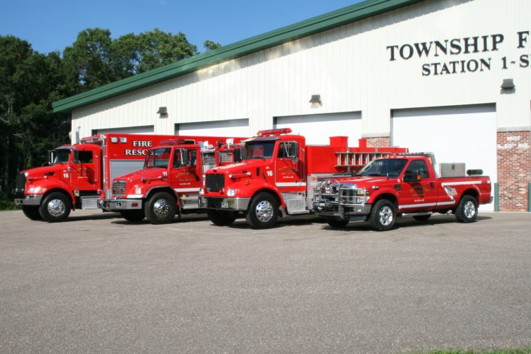 Seymour Township Station 1 truck lineup